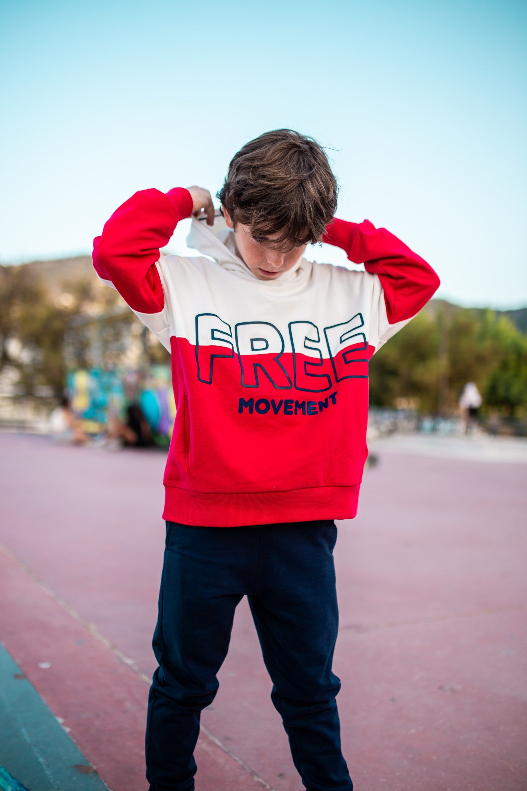 Sudadera de NIÑO rojo Free Outlet