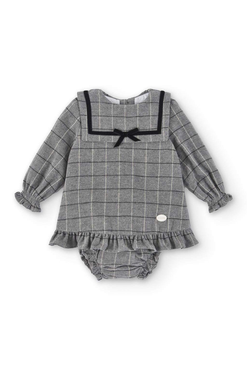 Vestido de bebé gris Cocote & Charanga Charanga
