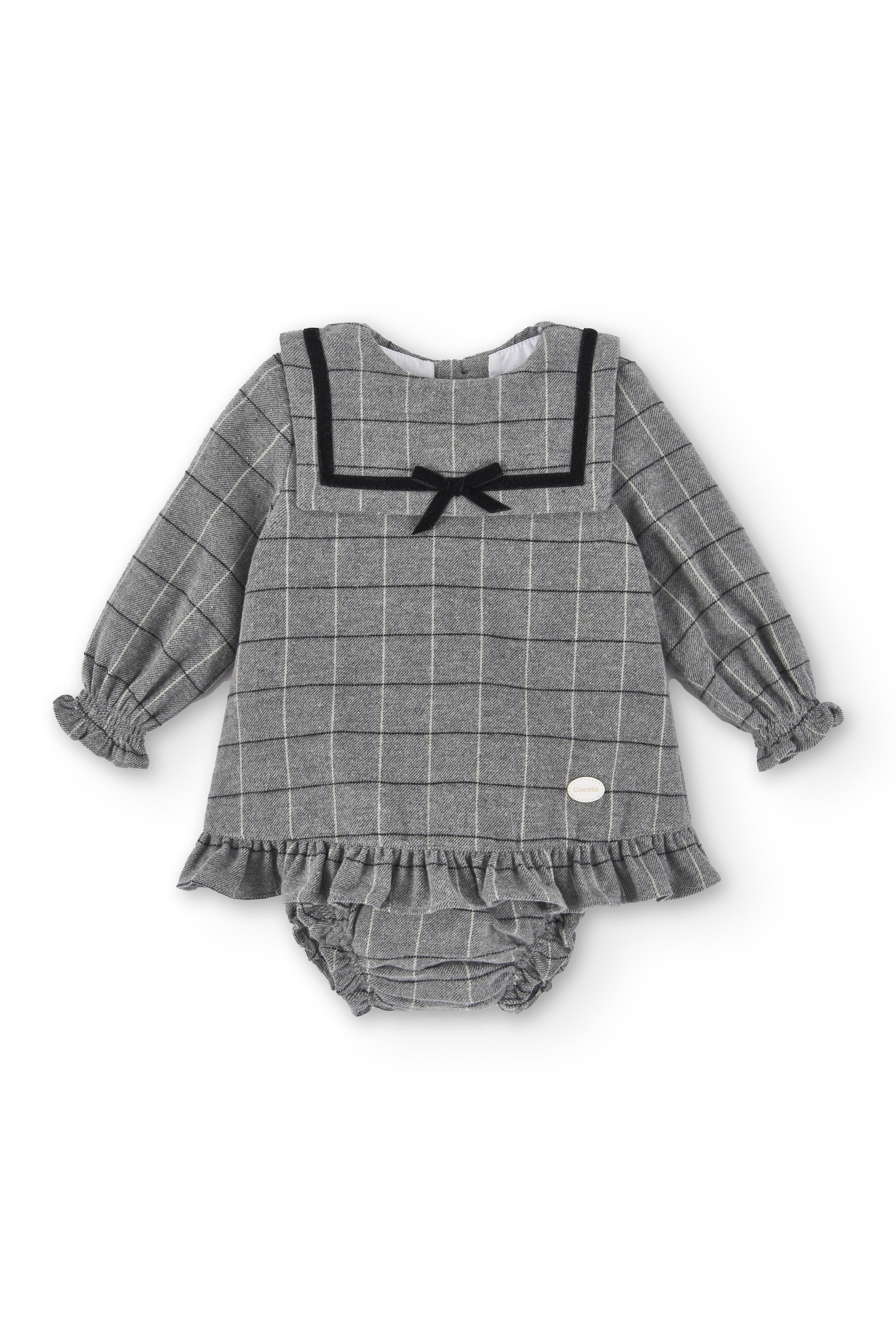 Vestido de bebé gris Cocote & Charanga Charanga