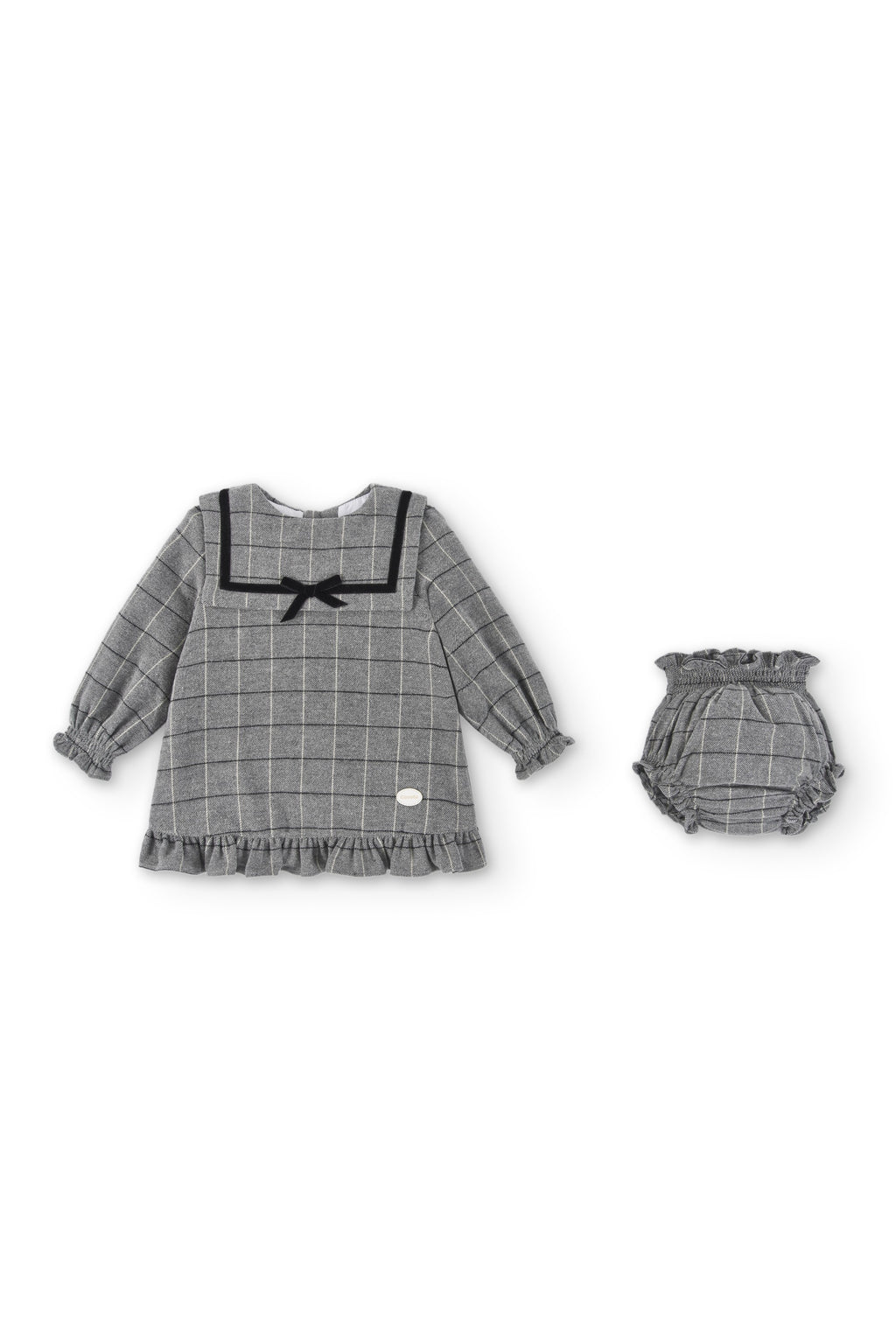 Vestido de bebé gris Cocote & Charanga Charanga