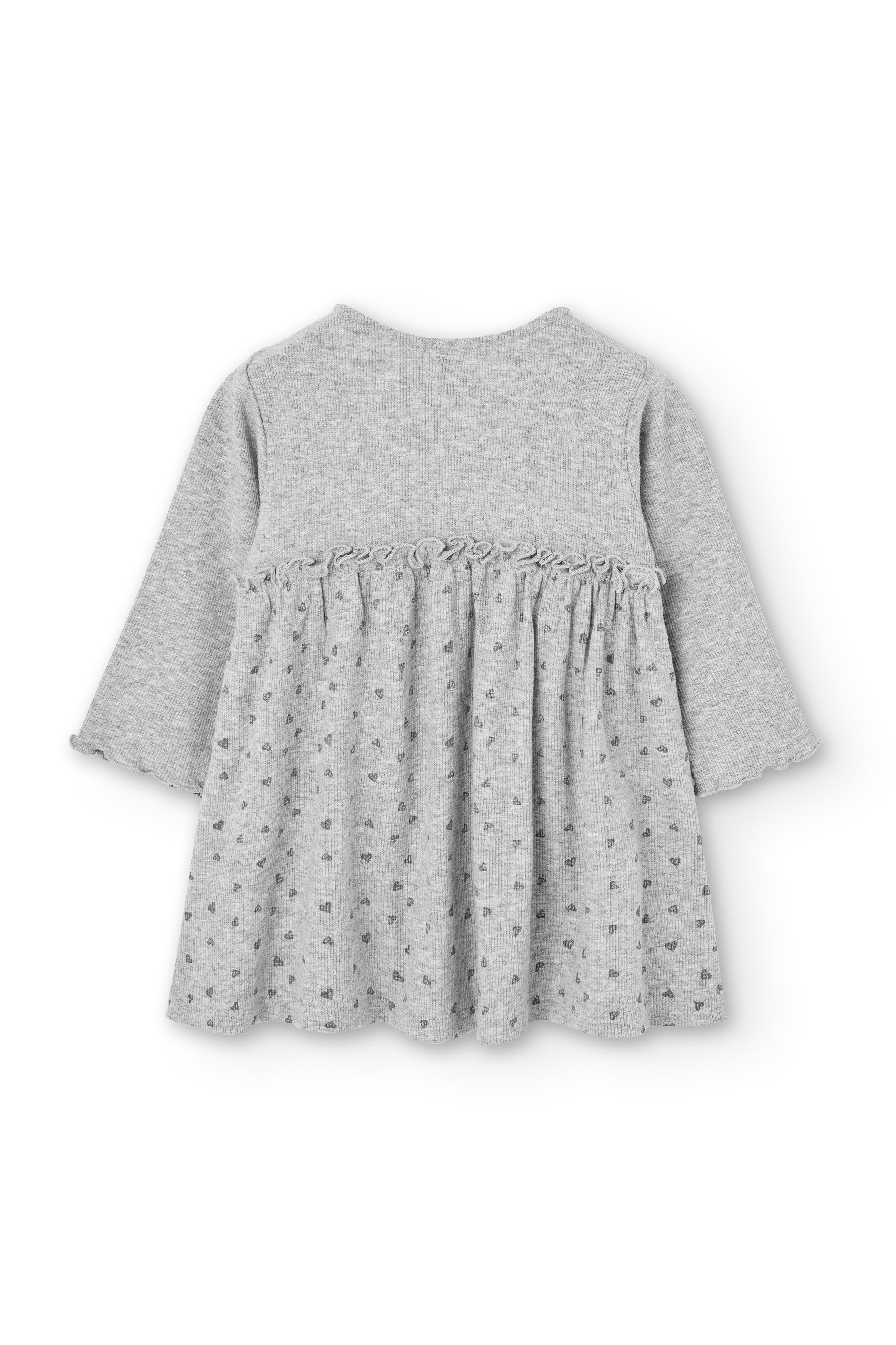 Vestido de bebé gris Charanga