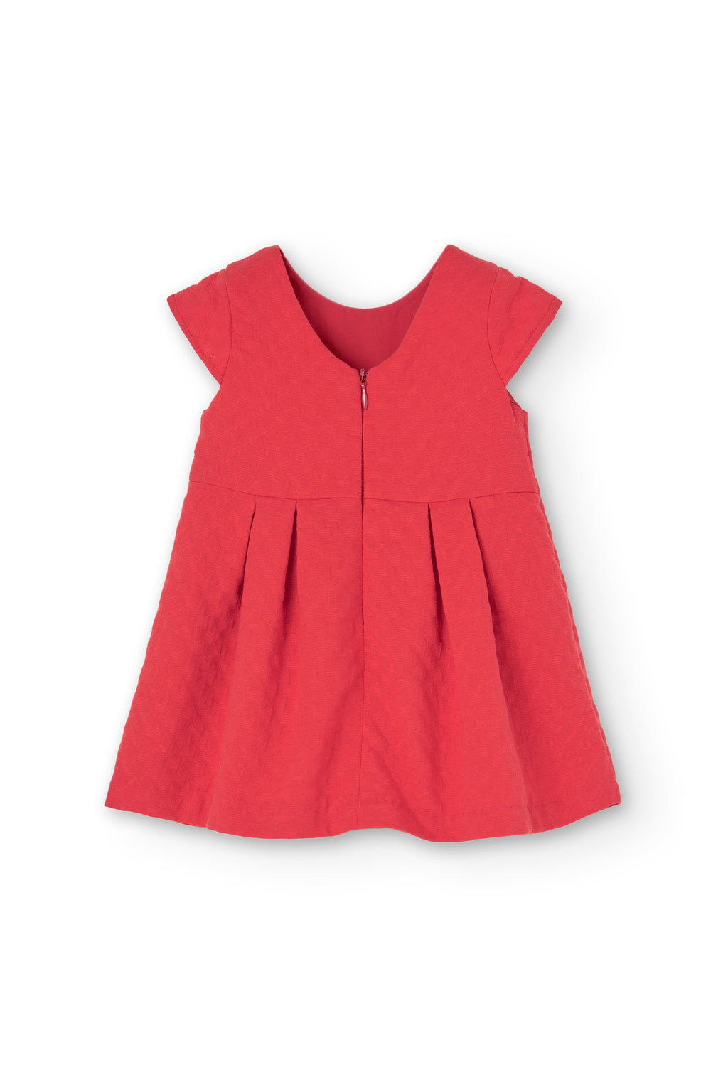 Vista trasera vestido rojo bebé Charanga 