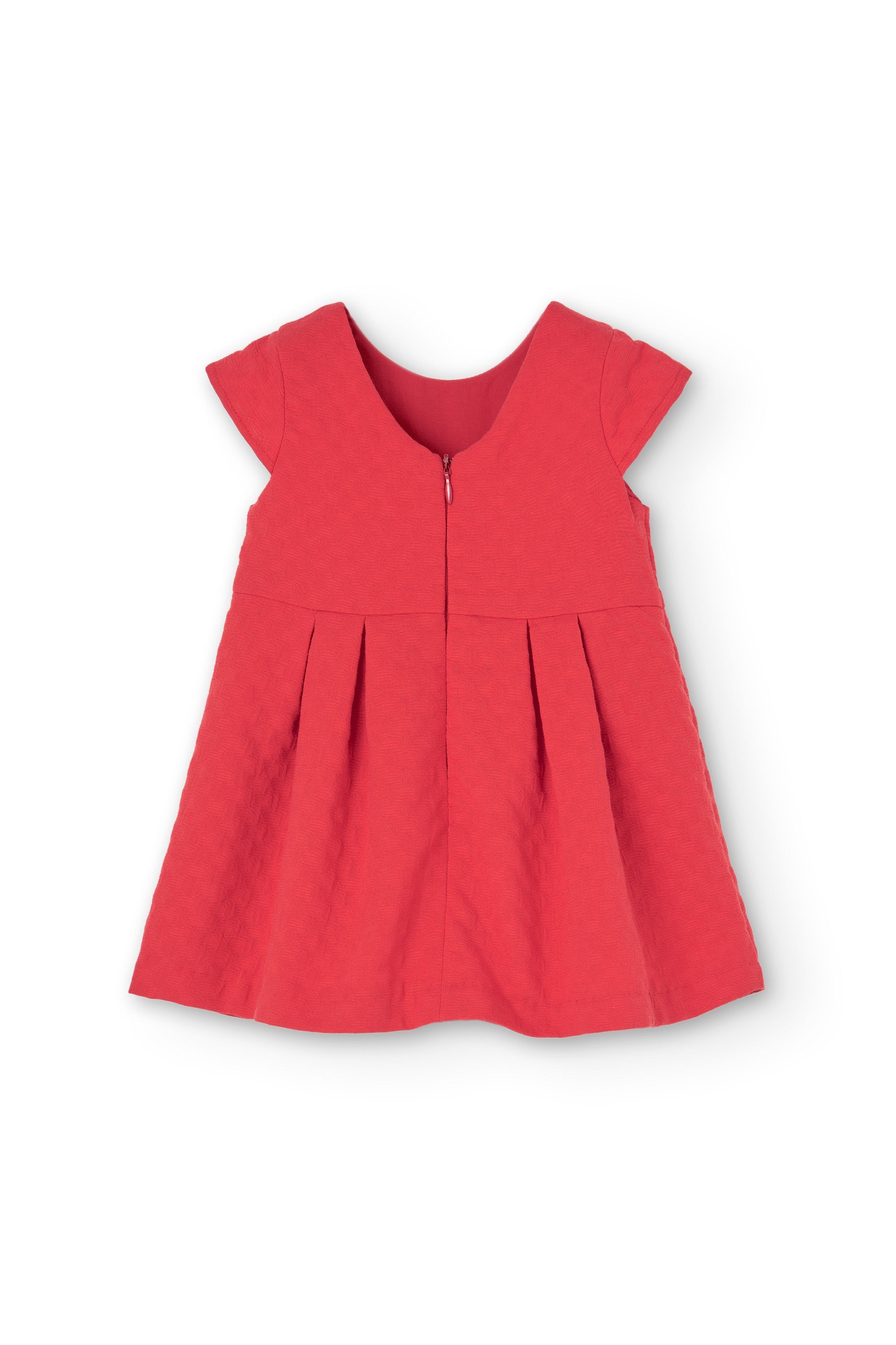Vista trasera vestido rojo bebé Charanga 